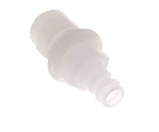 PVDF DN 5 Coupling Plug 6x8 mm Union Nut Bulkhead