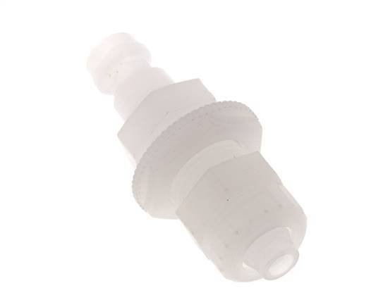 PVDF DN 5 Coupling Plug 6x8 mm Union Nut Bulkhead