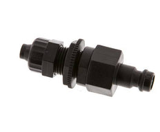 POM DN 5 Tapón de acoplamiento Tuerca de unión 6x8 mm Mampara de doble cierre