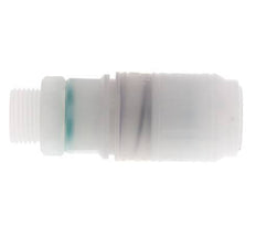 PVDF DN 7.2 Coupling Socket G 3/8 inch Male Threads
