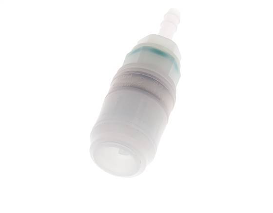 PVDF DN 7.2 Coupling Socket 6 mm Hose Pillar