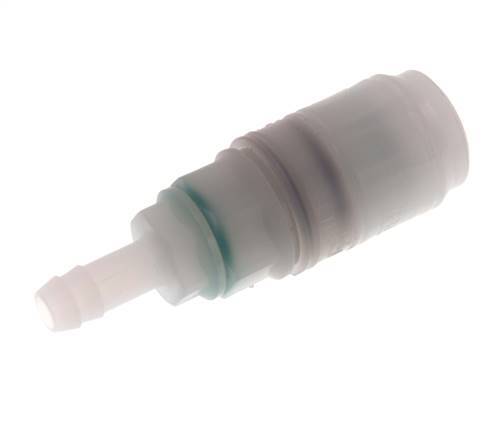 PVDF DN 7.2 Coupling Socket 9 mm Hose Pillar