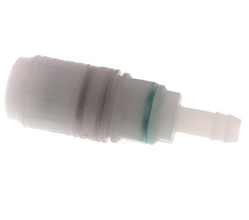 PVDF DN 7.2 Coupling Socket 9 mm Hose Pillar