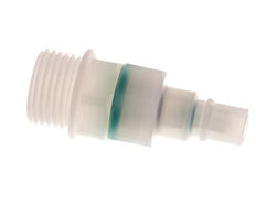 PVDF DN 7.2 Coupling Plug G 1/2 inch Male Threads Double Shut-Off