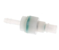 PVDF DN 7.2 Tapón de acoplamiento 6 mm Pilar de manguera Doble cierre
