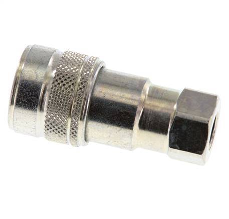 Acoplamiento hidráulico de acero DN 5 Enchufe G 1/8 pulgadas rosca hembra ISO 7241-1 B D 10,9mm