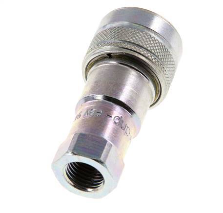 Acero DN 6.3 Acoplamiento hidráulico Enchufe G 1/4 pulgadas Rosca hembra ISO 7241-1 B D 14.2mm