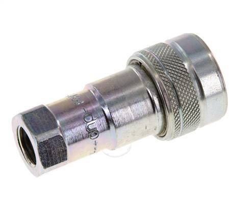 Acero DN 6.3 Acoplamiento hidráulico Enchufe G 1/4 pulgadas Rosca hembra ISO 7241-1 B D 14.2mm