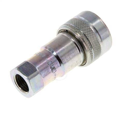 Acero DN 6.3 Acoplamiento hidráulico Enchufe G 1/4 pulgadas Rosca hembra ISO 7241-1 B D 14.2mm