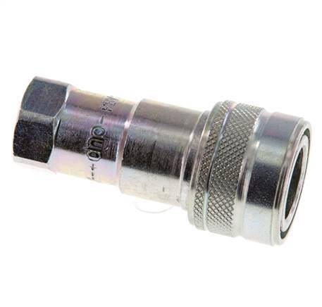 Acero DN 6.3 Acoplamiento hidráulico Enchufe G 1/4 pulgadas Rosca hembra ISO 7241-1 B D 14.2mm