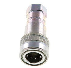 Acero DN 6.3 Acoplamiento hidráulico Enchufe G 1/4 pulgadas Rosca hembra ISO 7241-1 B D 14.2mm