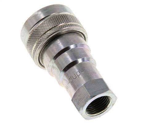 Acoplamiento hidráulico de acero DN 10 Toma G 3/8 pulgadas rosca hembra ISO 7241-1 B D 19,1mm