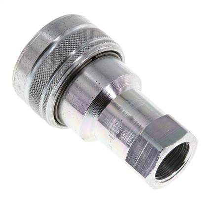 Acero DN 12.5 Acoplamiento hidráulico Enchufe G 1/2 pulgadas Rosca hembra ISO 7241-1 B D 23.5mm