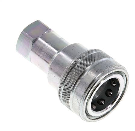 Acero DN 12.5 Acoplamiento hidráulico Enchufe G 1/2 pulgadas Rosca hembra ISO 7241-1 B D 23.5mm