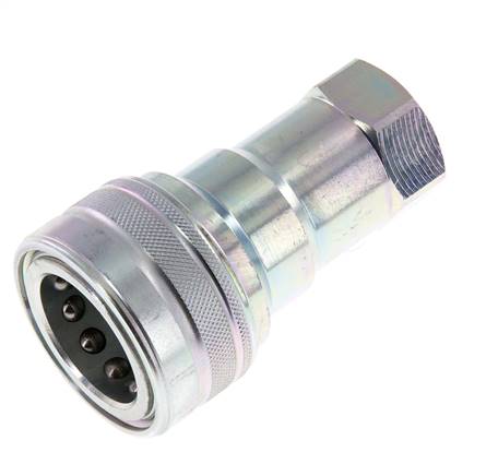 Acoplamiento hidráulico de acero DN 20 Enchufe G 3/4 pulgadas rosca hembra ISO 7241-1 B D 31,4mm