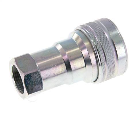 Acoplamiento hidráulico de acero DN 20 Enchufe G 3/4 pulgadas rosca hembra ISO 7241-1 B D 31,4mm