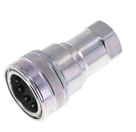 Acero DN 25 Acoplamiento hidráulico Enchufe G 1 pulgada Rosca hembra ISO 7241-1 B D 37,8mm