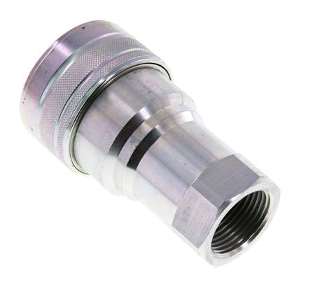 Acoplamiento hidráulico de acero DN 40 Enchufe G 1 1/2 pulgadas rosca hembra ISO 7241-1 B D 44,5mm
