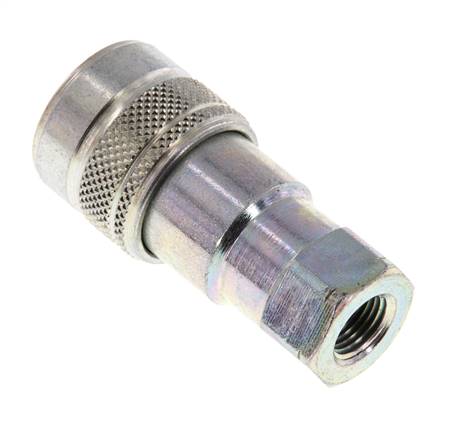 Acoplamiento hidráulico de acero DN 5 Toma de corriente de 1/8 de pulgada hembra NPT Rosca ISO 7241-1 B D 10,9mm