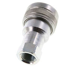 Acero DN 12.5 Acoplamiento hidráulico Enchufe de 1/2 pulgada Hembra NPT Rosca ISO 7241-1 B D 23.5mm