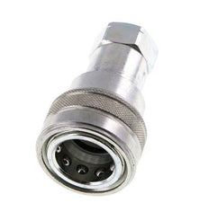 Acero DN 12.5 Acoplamiento hidráulico Enchufe de 1/2 pulgada Hembra NPT Rosca ISO 7241-1 B D 23.5mm