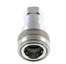 Acero DN 12.5 Acoplamiento hidráulico Enchufe de 1/2 pulgada Hembra NPT Rosca ISO 7241-1 B D 23.5mm
