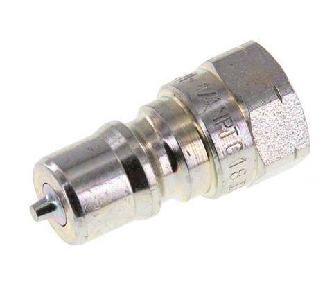 Acero DN 6.3 Acoplamiento hidráulico Enchufe de 1/4 de pulgada rosca hembra NPT ISO 7241-1 B D 14.2mm