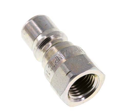 Acero DN 6.3 Acoplamiento hidráulico Enchufe de 1/4 de pulgada rosca hembra NPT ISO 7241-1 B D 14.2mm