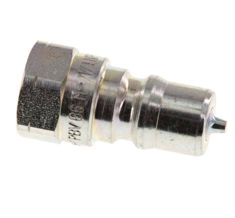 Acero DN 6.3 Acoplamiento hidráulico Enchufe de 1/4 de pulgada rosca hembra NPT ISO 7241-1 B D 14.2mm