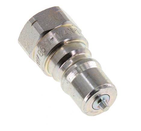 Acero DN 6.3 Acoplamiento hidráulico Enchufe de 1/4 de pulgada rosca hembra NPT ISO 7241-1 B D 14.2mm
