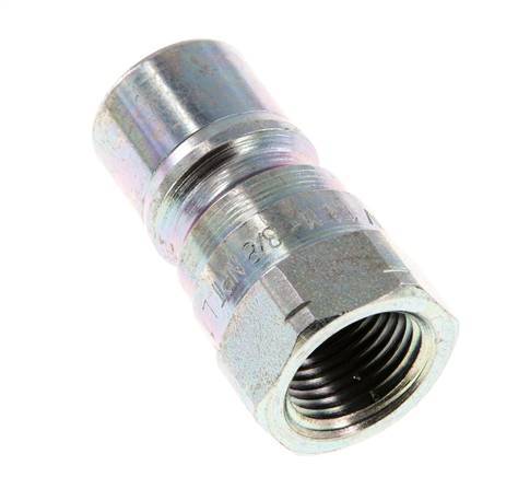 Acero DN 10 Acoplamiento hidráulico Tapón de 3/8 pulgadas rosca hembra NPT ISO 7241-1 B D 19,1mm