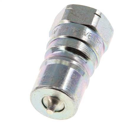 Acero DN 10 Acoplamiento hidráulico Tapón de 3/8 pulgadas rosca hembra NPT ISO 7241-1 B D 19,1mm