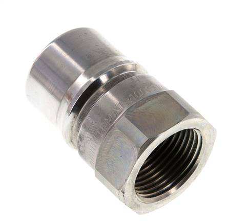 Acero DN 25 Acoplamiento hidráulico Enchufe G 1 pulgada rosca hembra Eliminador de presión ISO 7241-1 B D 37,8mm
