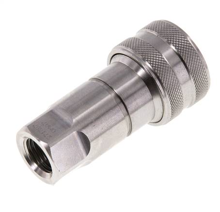 Acoplamiento hidráulico de acero inoxidable DN 6.3 Enchufe G 1/4 pulgadas rosca hembra ISO 7241-1 B D 14.2mm
