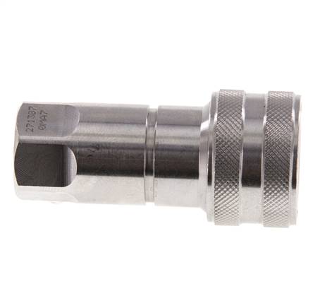 Acoplamiento hidráulico de acero inoxidable DN 6.3 Enchufe G 1/4 pulgadas rosca hembra ISO 7241-1 B D 14.2mm