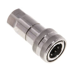 Acoplamiento hidráulico de acero inoxidable DN 6.3 Enchufe G 1/4 pulgadas rosca hembra ISO 7241-1 B D 14.2mm