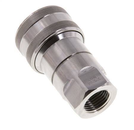 Acoplamiento hidráulico de acero inoxidable DN 12,5 Enchufe G 1/2 pulgadas rosca hembra ISO 7241-1 B D 23,5mm