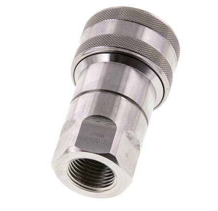 Acoplamiento hidráulico de acero inoxidable DN 12,5 Enchufe G 1/2 pulgadas rosca hembra ISO 7241-1 B D 23,5mm