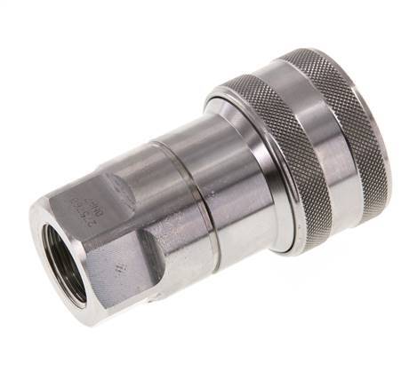 Acoplamiento hidráulico de acero inoxidable DN 12,5 Enchufe G 1/2 pulgadas rosca hembra ISO 7241-1 B D 23,5mm