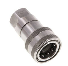 Acoplamiento hidráulico de acero inoxidable DN 12,5 Enchufe G 1/2 pulgadas rosca hembra ISO 7241-1 B D 23,5mm