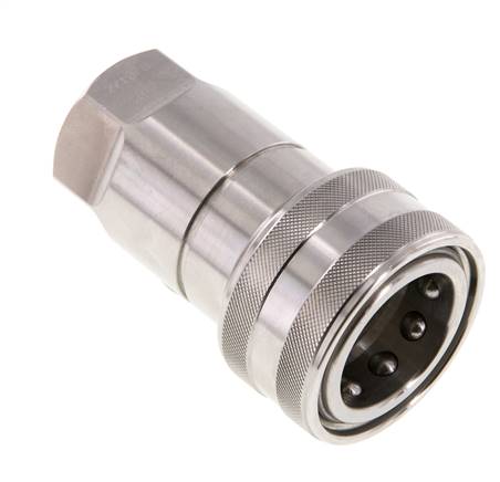 Acoplamiento hidráulico de acero inoxidable DN 20 Enchufe G 3/4 pulgadas rosca hembra ISO 7241-1 B D 31,4mm