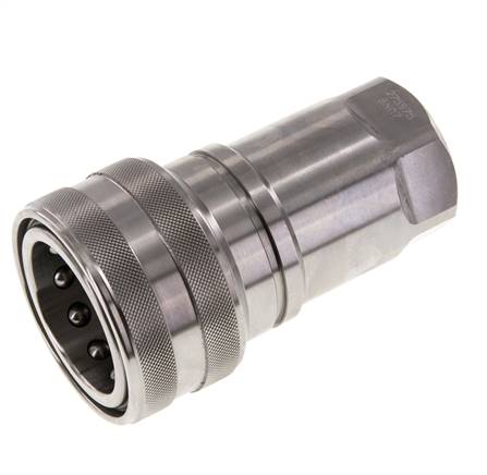 Acoplamiento hidráulico de acero inoxidable DN 40 Enchufe G 1 1/2 pulgadas rosca hembra ISO 7241-1 B D 44,5mm