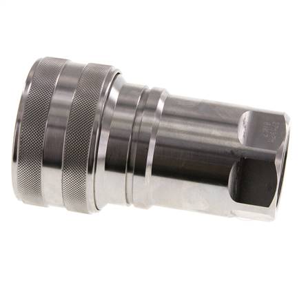 Acoplamiento hidráulico de acero inoxidable DN 40 Enchufe G 1 1/2 pulgadas rosca hembra ISO 7241-1 B D 44,5mm
