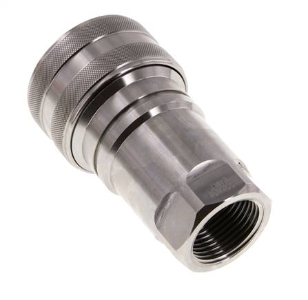 Acoplamiento hidráulico de acero inoxidable DN 40 Enchufe G 1 1/2 pulgadas rosca hembra ISO 7241-1 B D 44,5mm