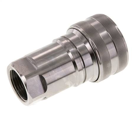 Acoplamiento hidráulico de acero inoxidable DN 40 Enchufe G 1 1/2 pulgadas rosca hembra ISO 7241-1 B D 44,5mm