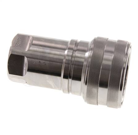 Acoplamiento hidráulico de acero inoxidable DN 40 Enchufe G 1 1/2 pulgadas rosca hembra ISO 7241-1 B D 44,5mm