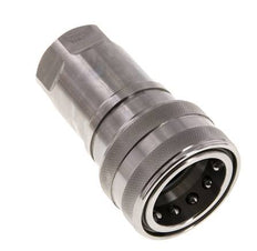 Acoplamiento hidráulico de acero inoxidable DN 40 Enchufe G 1 1/4 pulgadas rosca hembra ISO 7241-1 B D 44,5mm