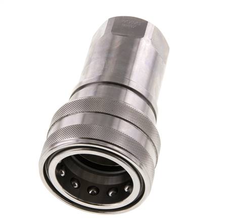 Acoplamiento hidráulico de acero inoxidable DN 40 Enchufe G 1 1/2 pulgadas rosca hembra ISO 7241-1 B D 44,5mm