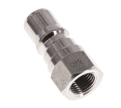 Acero inoxidable DN 5 Acoplamiento hidráulico Enchufe G 1/8 pulgadas Rosca hembra ISO 7241-1 B D 10,9mm