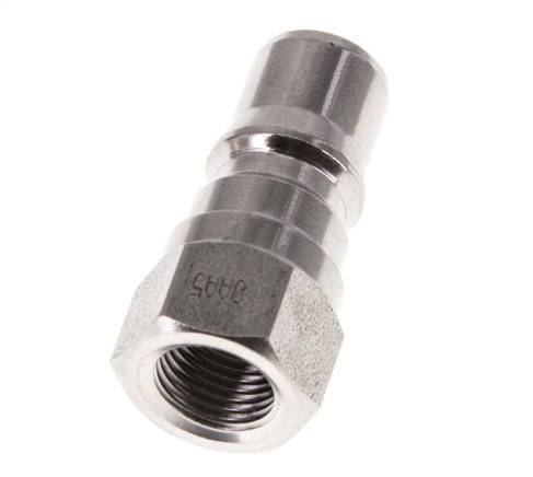 Acero inoxidable DN 5 Acoplamiento hidráulico Enchufe G 1/8 pulgadas Rosca hembra ISO 7241-1 B D 10,9mm